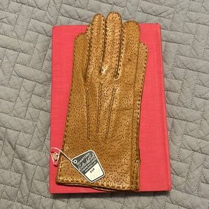 Guanteria Costa del Sol Leather Tan Gloves